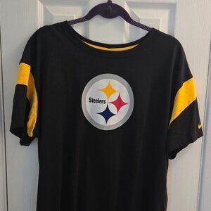 Steelers NWT NFL Apparel Women's SS Tee XXL 2XL Black